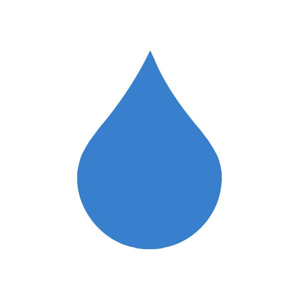 Free Clipart of a single rain droplet.