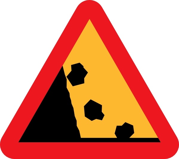 Road Of Rocks Clipart.