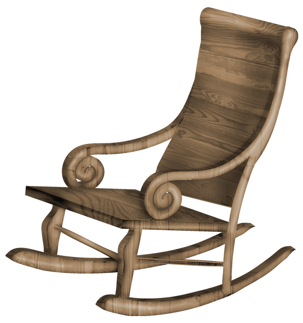 Transparent Rocking Chair PNG Clipart.