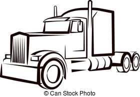 669 Semi Truck free clipart.