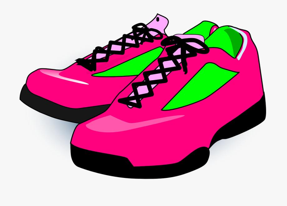 Banner Free Library Pair Of Running Shoes Clipart.