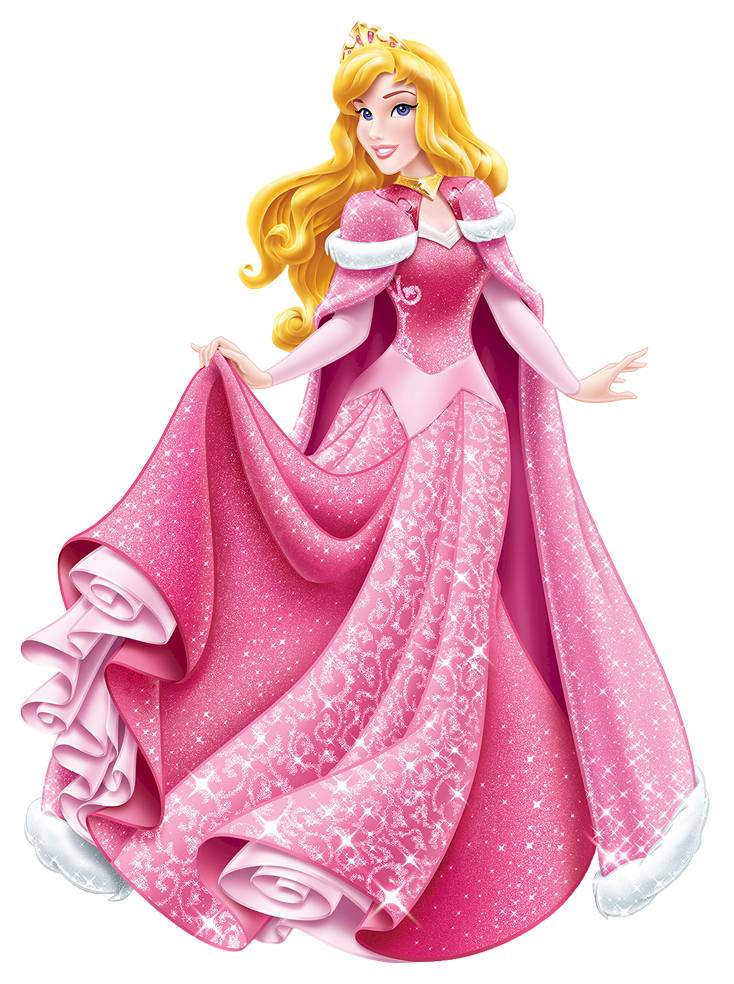 Sleeping Beauty Princess Transparent PNG Clip Art Image.