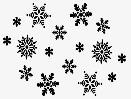 snowflakes falling clipart black and white lion