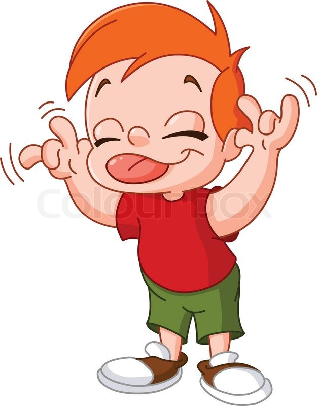 Kid Sticking Tongue Out Clipart.