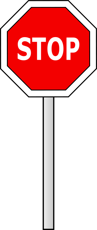 Free Clipart: Stop sign.