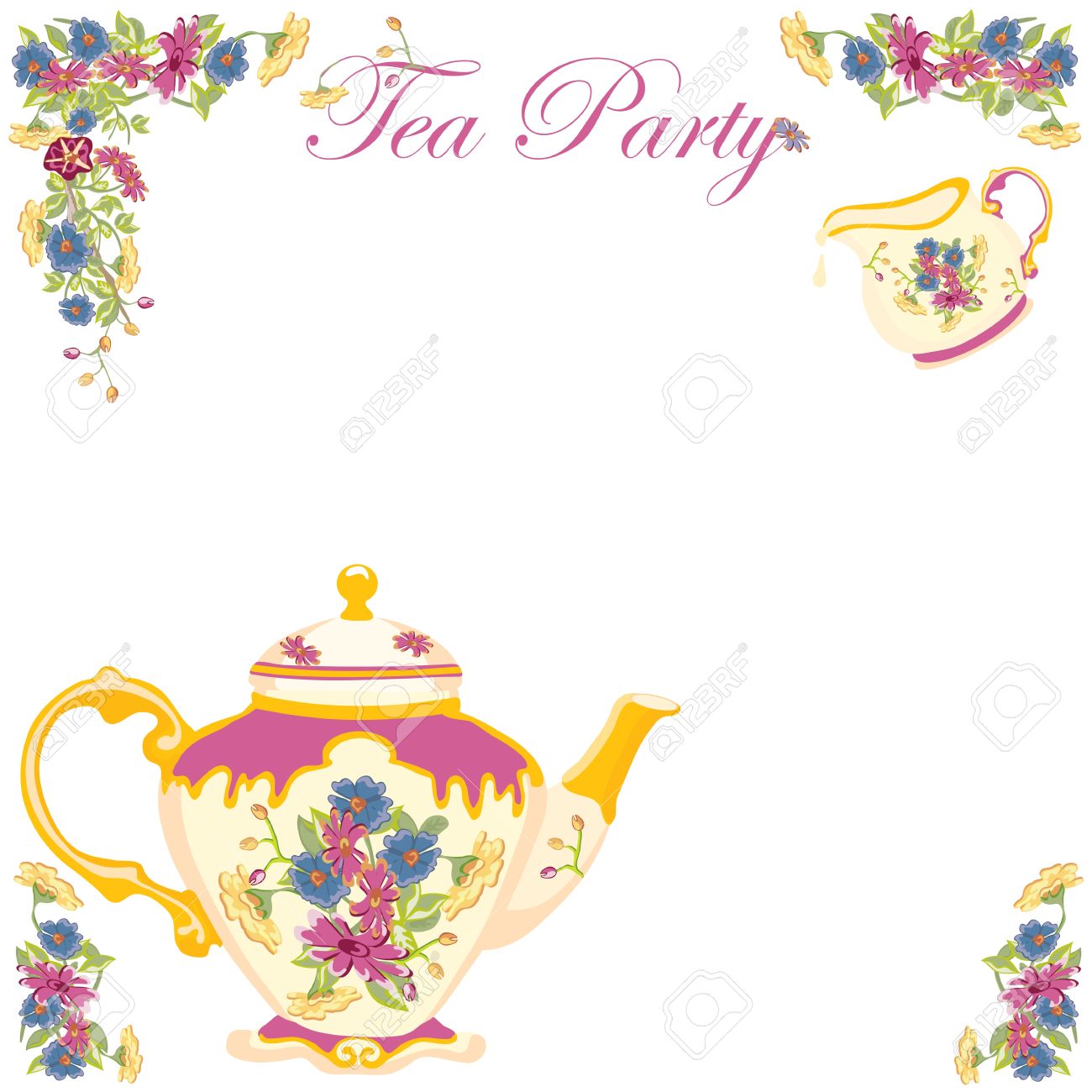 Free Clipart Tea Party Invitation 10 Free Cliparts Download Images On Clipground 2024 