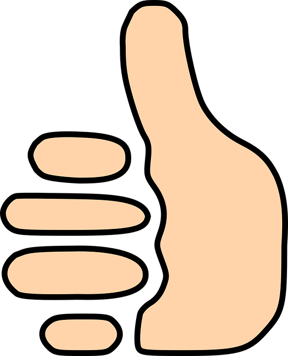 Free vector graphic: Thumbs Up, Thumb, Sign, Vote, Good.