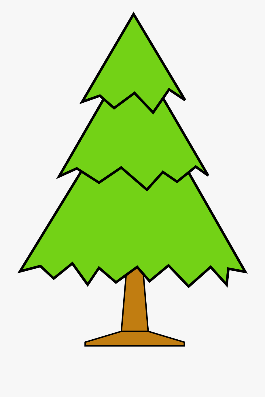 Clip Art Christmas Tree Outline.