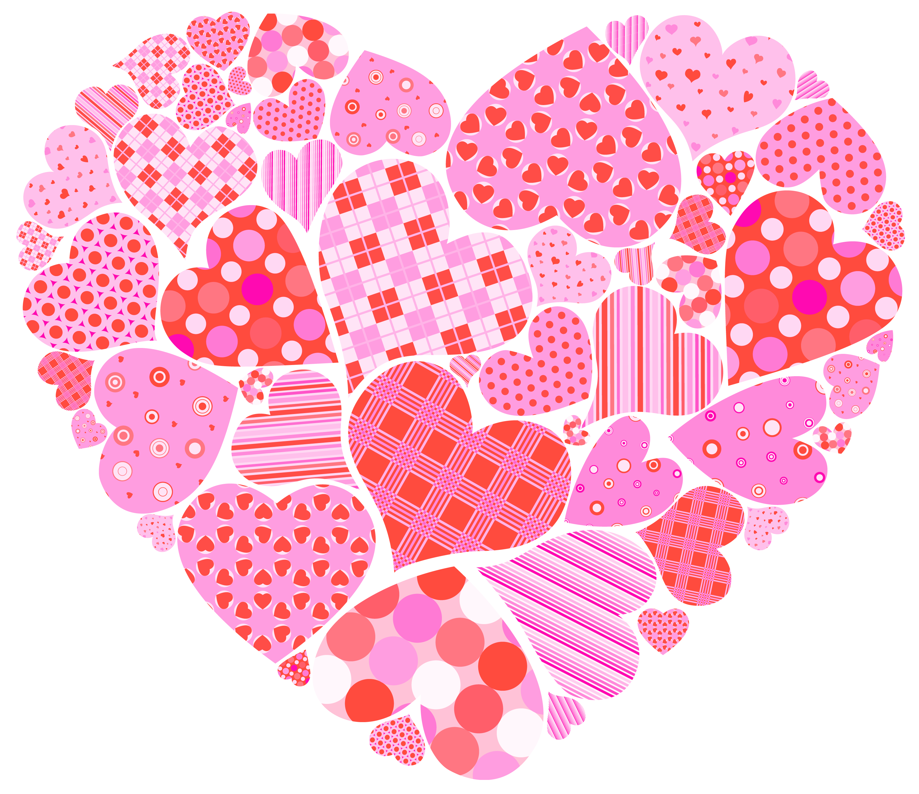 Valentines Day Heart of Hearts PNG Clipart Picture.