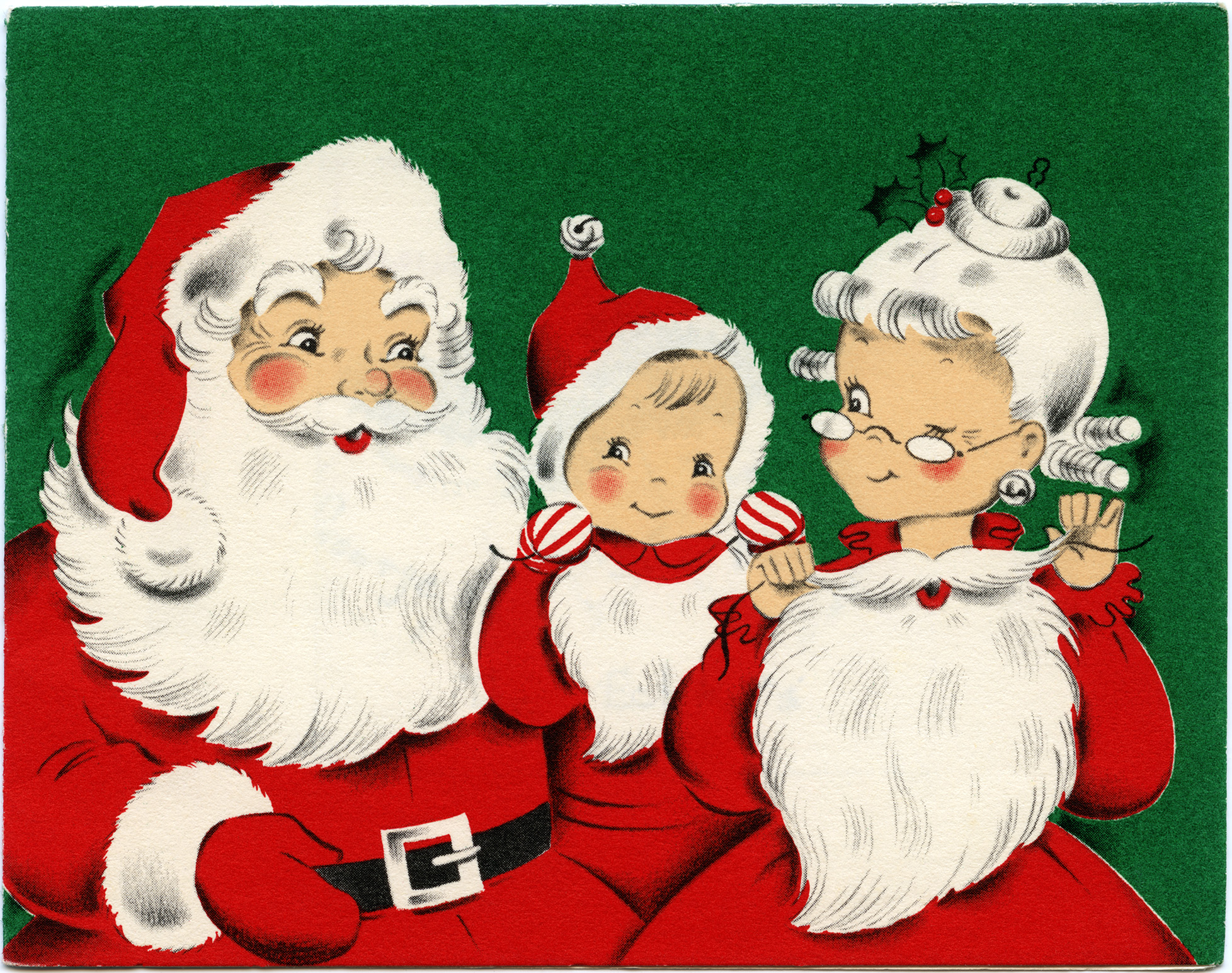 1341 Vintage Christmas free clipart.