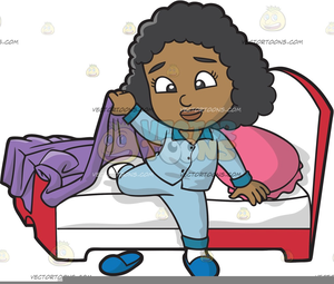 Child Waking Up Clipart.