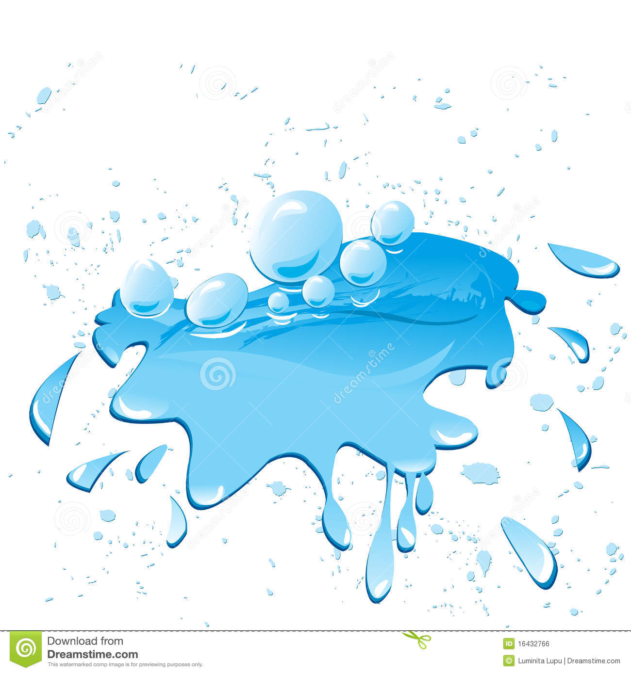 Water Splat Clipart.