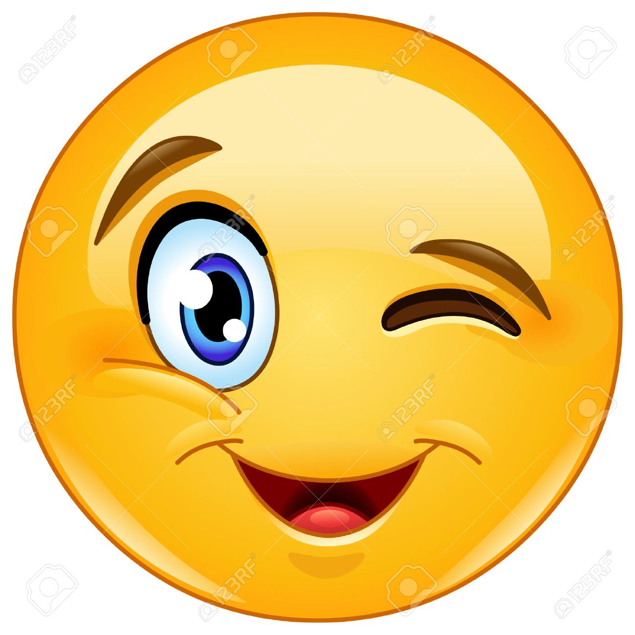 Wink Emoji Clipart.