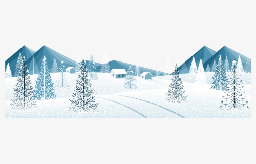 Free Winter Scene Clip Art with No Background.