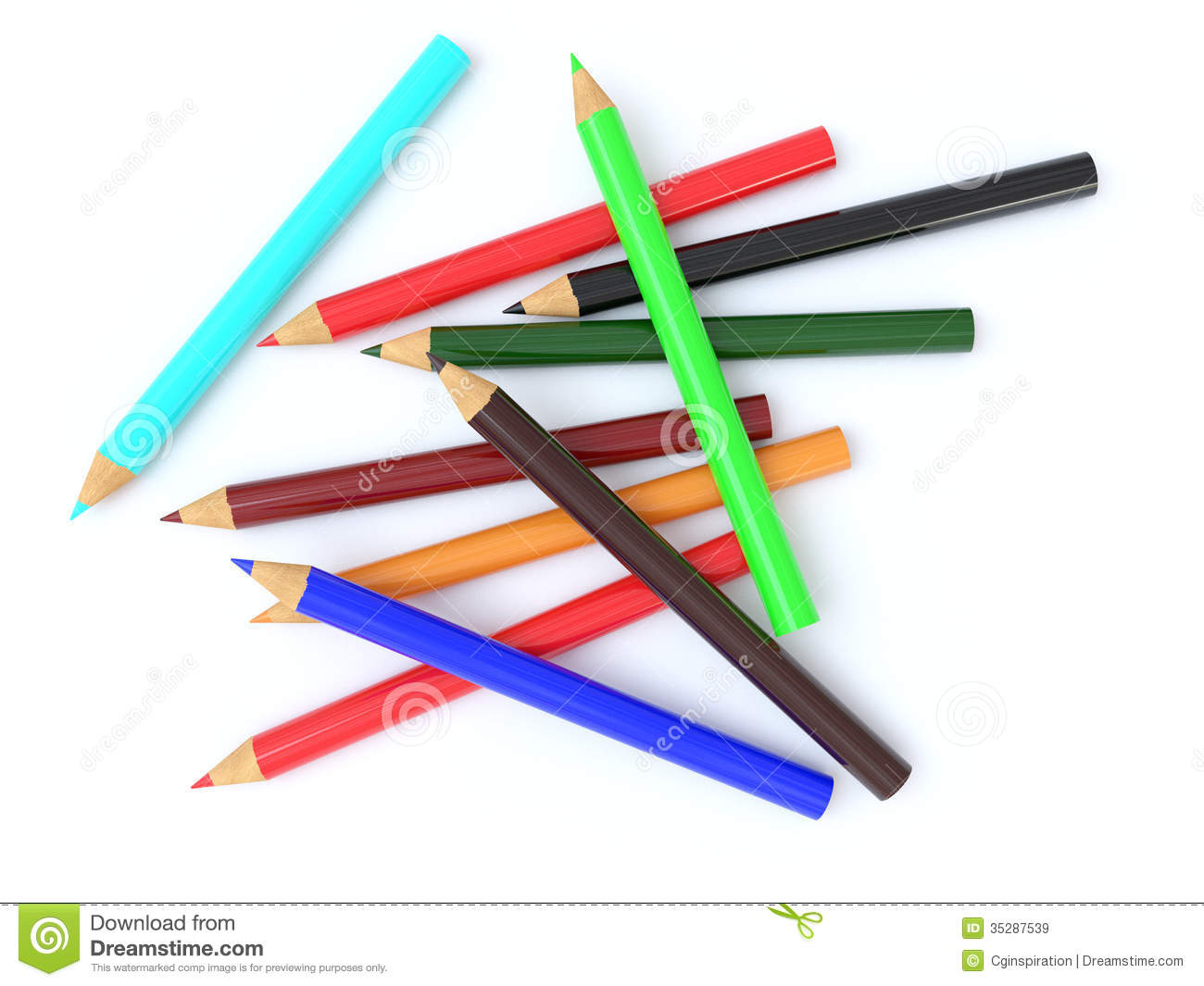Colored Pencils Clipart.
