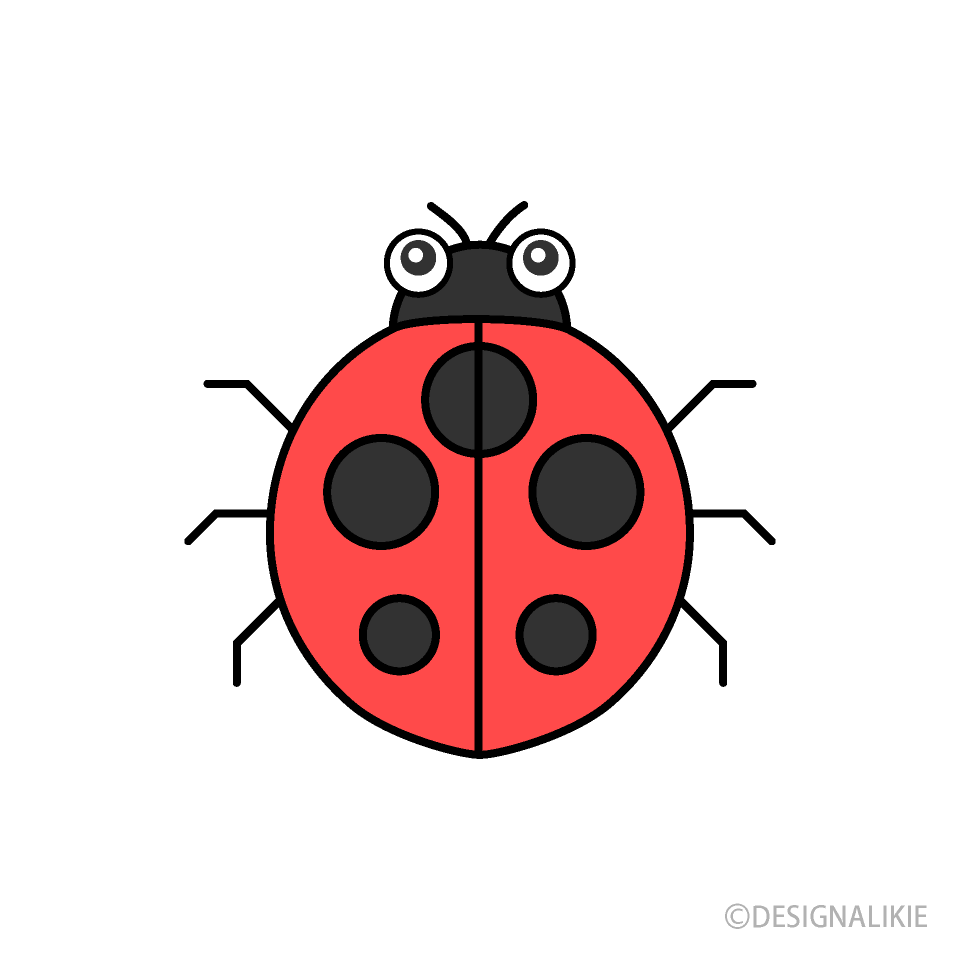 Free Cute Ladybug Clipart Image｜Illustoon.