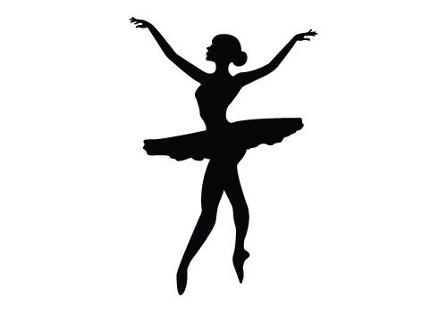 Free dancing silhouette vector clipart.