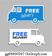 Free Delivery Van Clip Art.