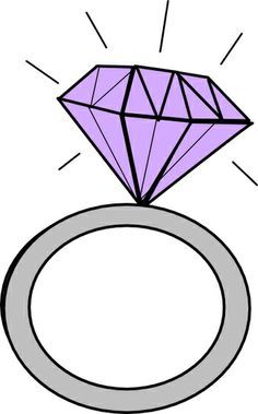Free Clipart Engagement Diamond Ring.