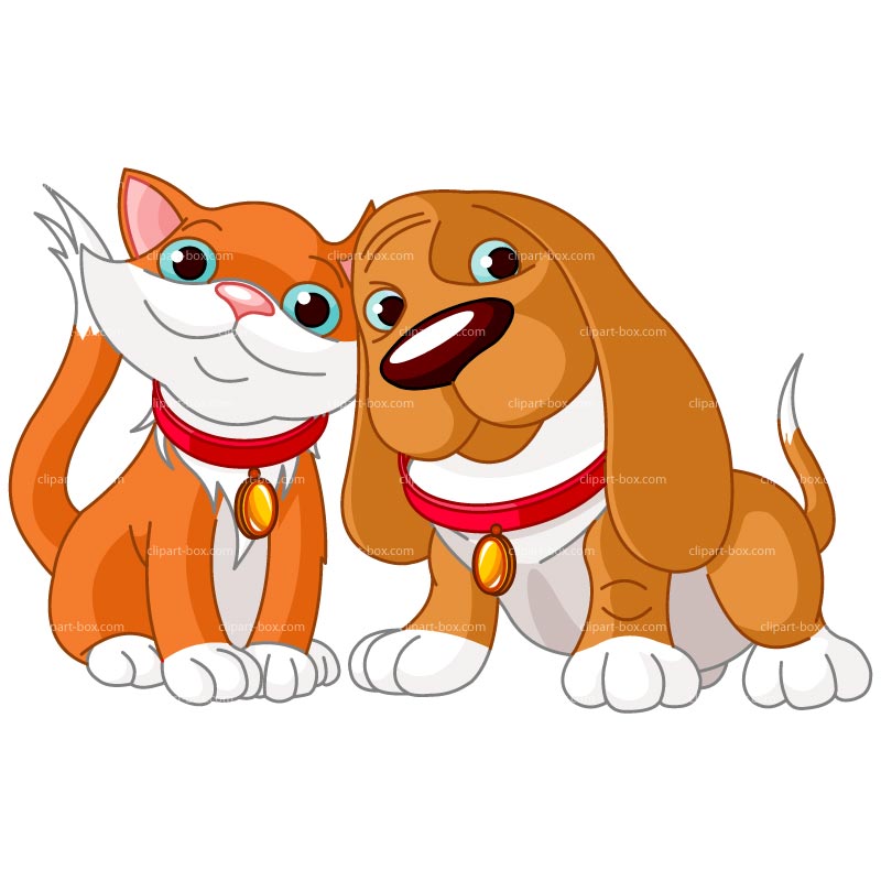 1064 Dog And Cat free clipart.