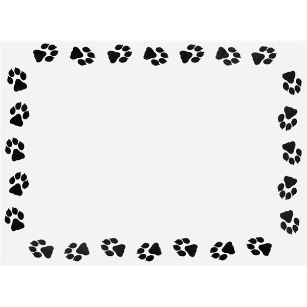 cute free page dog borders for word