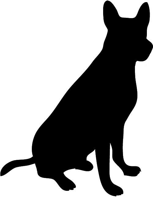 Free Dog Silhouette Clip Art.