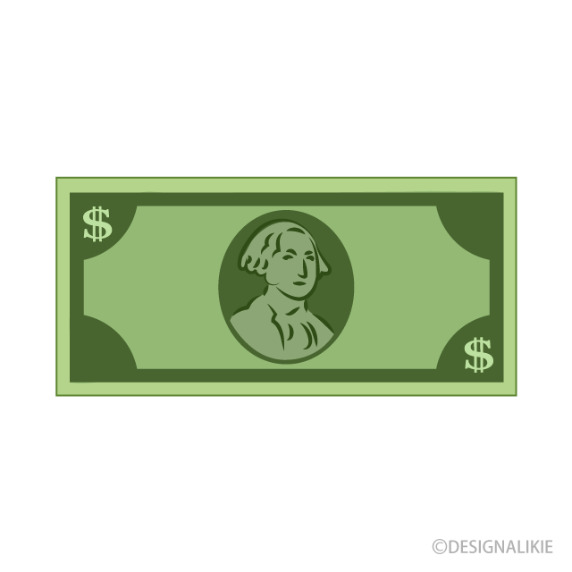 Free Dollar Bill Clipart Image｜Illustoon.