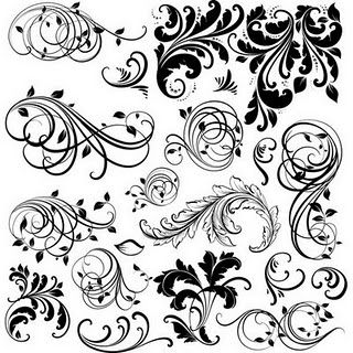 406 Flourishes free clipart.