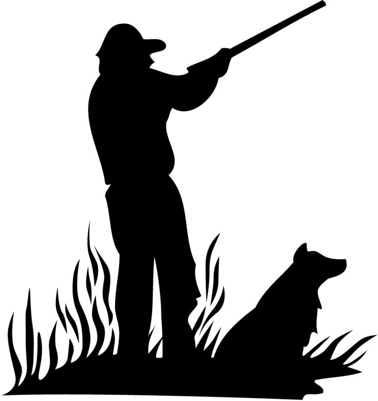 Duck Hunting Silhouette.