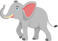 Free Elephant Clipart.