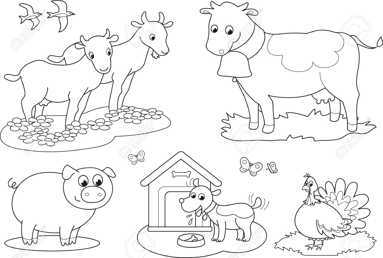 farm animals clipart black and white 10 free Cliparts | Download images