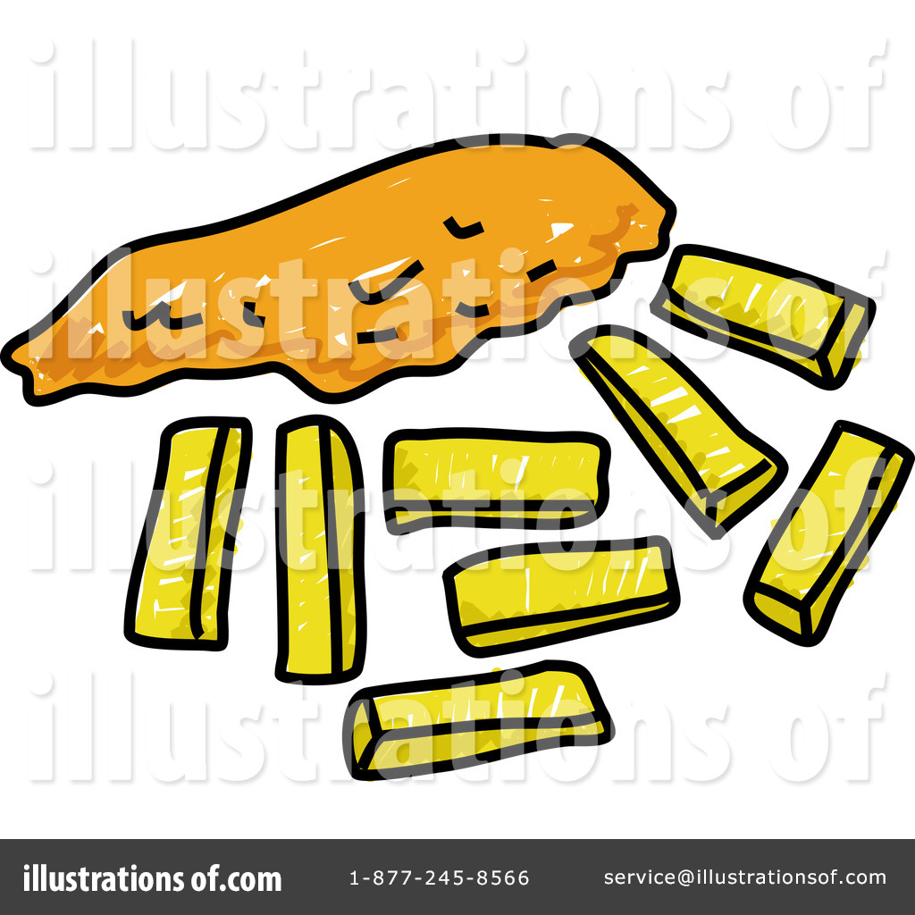 Fish And Chips Clipart #66092.