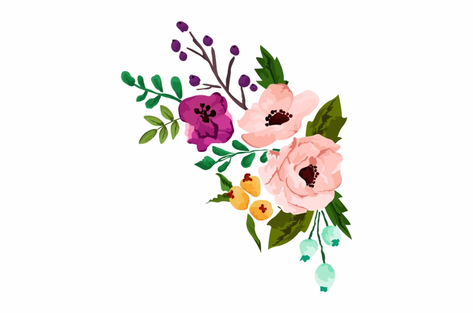 Floral Clipart Rustic Flower.