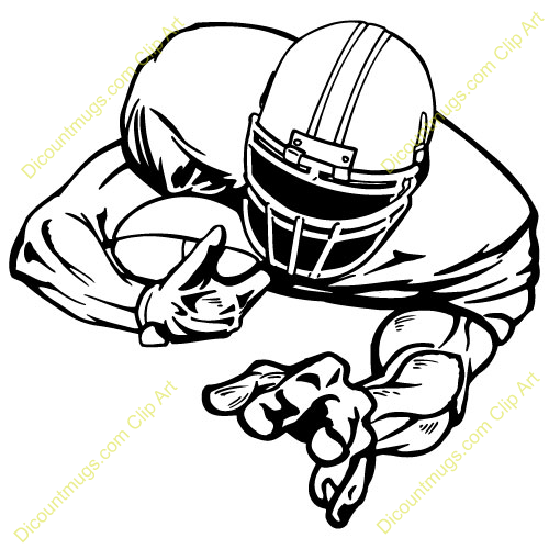 American Football Player Clipart.