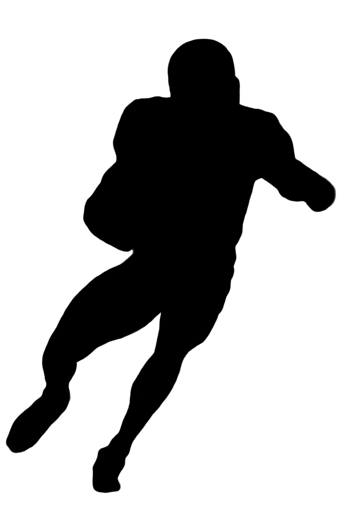 2297 Football Player free clipart.