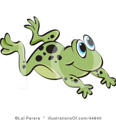 Jumping Frog Clip Art.