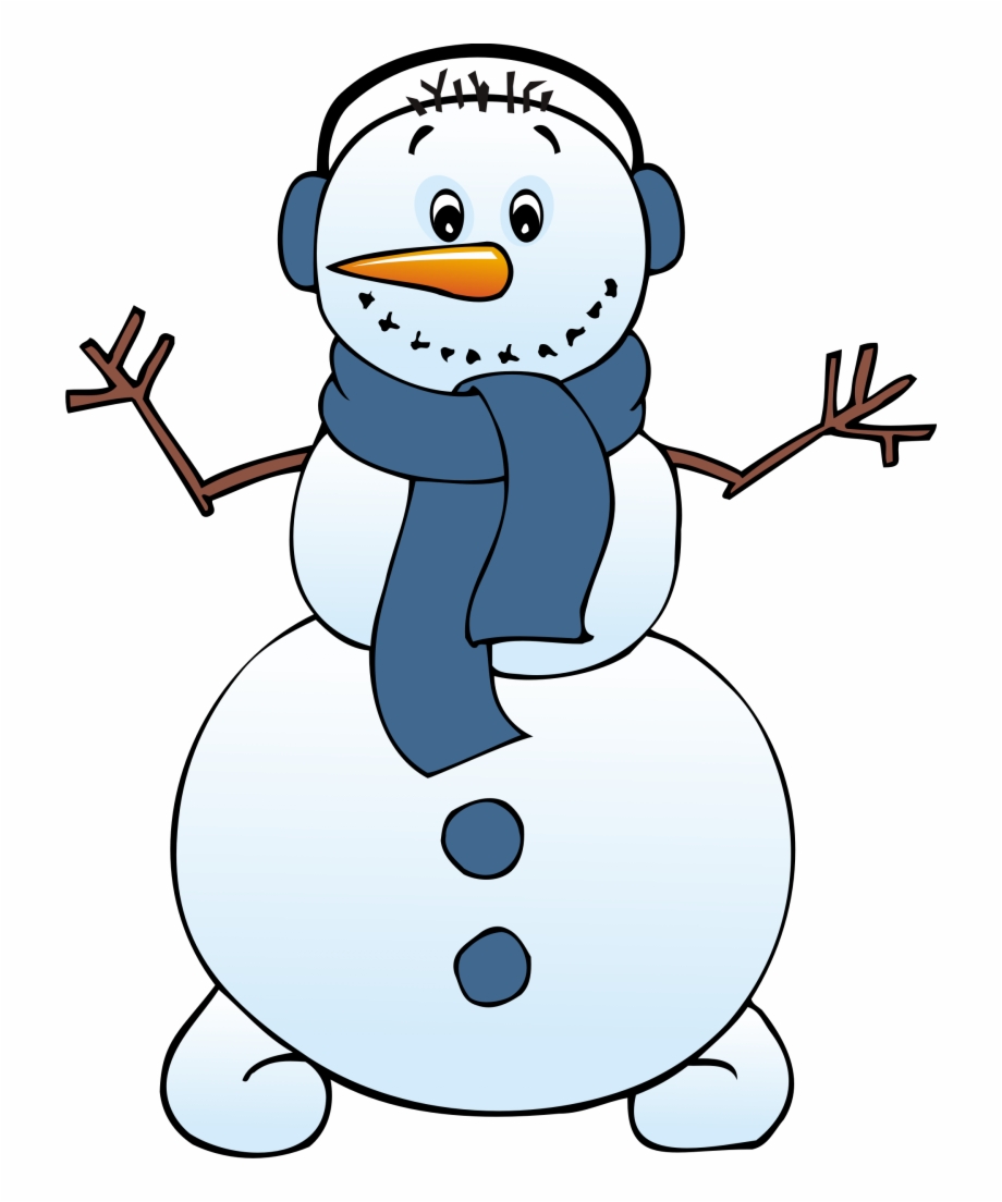 Free Snowman Clipart Black And White Free.