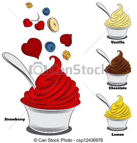 Frozen yogurt Clipart Vector and Illustration. 831 Frozen yogurt.