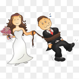 Funny Bride And Groom Clipart.