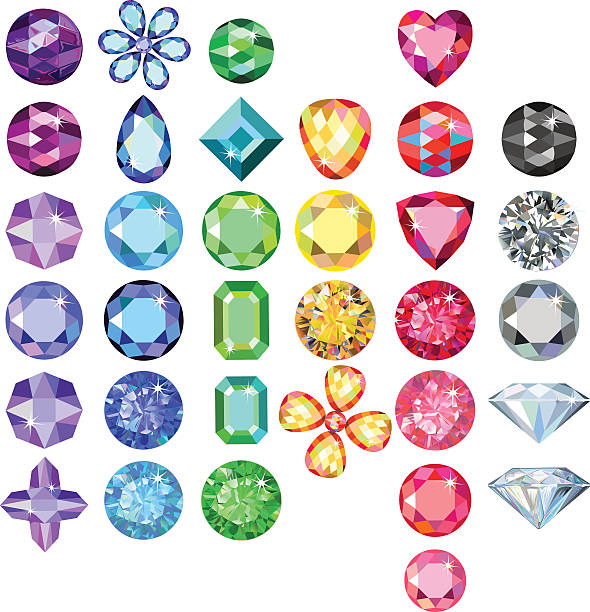 Best Gemstone Illustrations, Royalty.