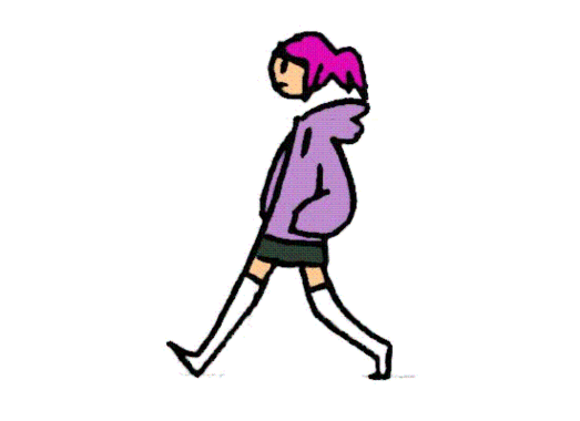 People Walking Gif Animation Clipart.