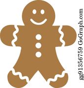 Gingerbread Man Clip Art.