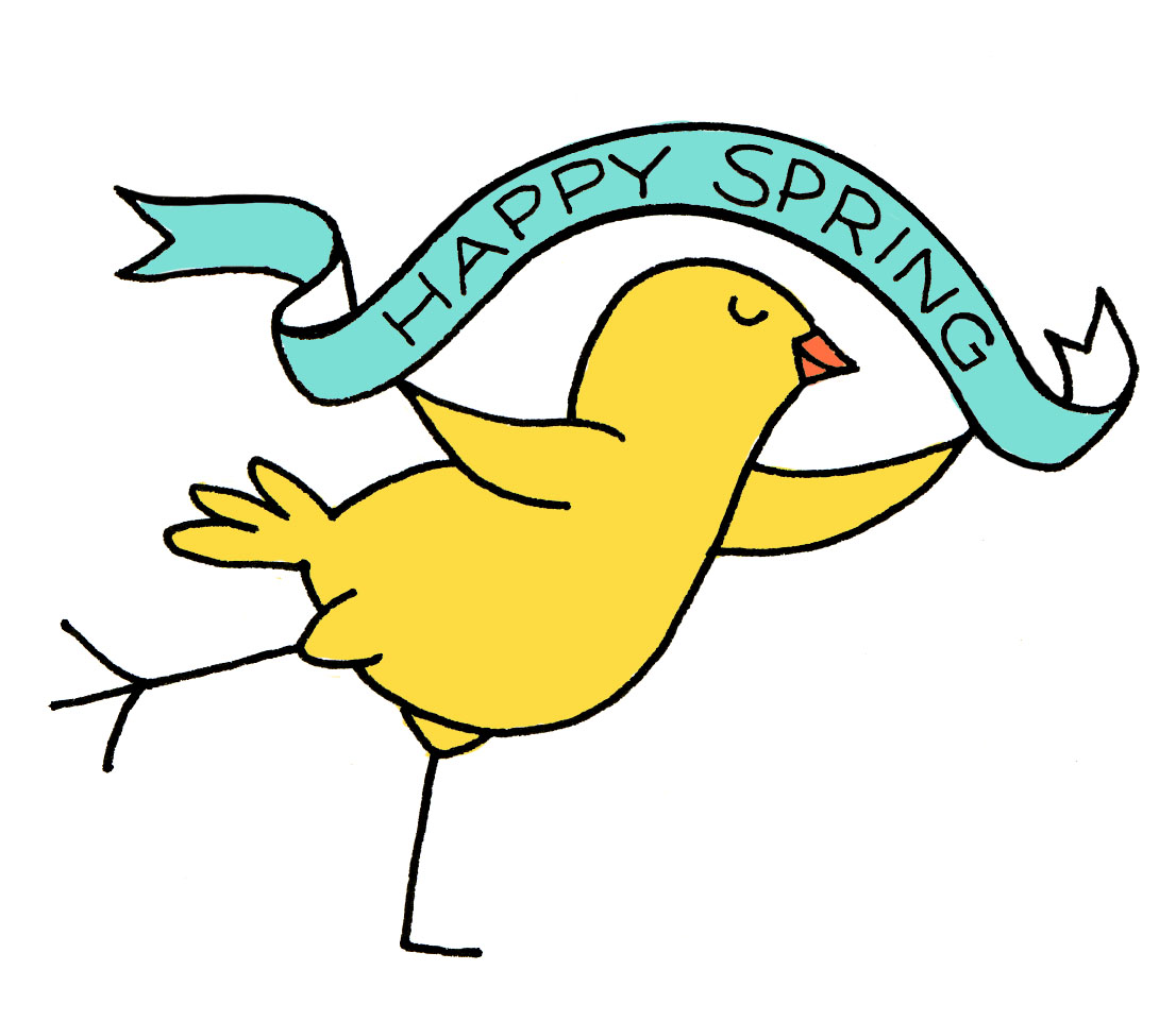 Happy Spring Clip Art.