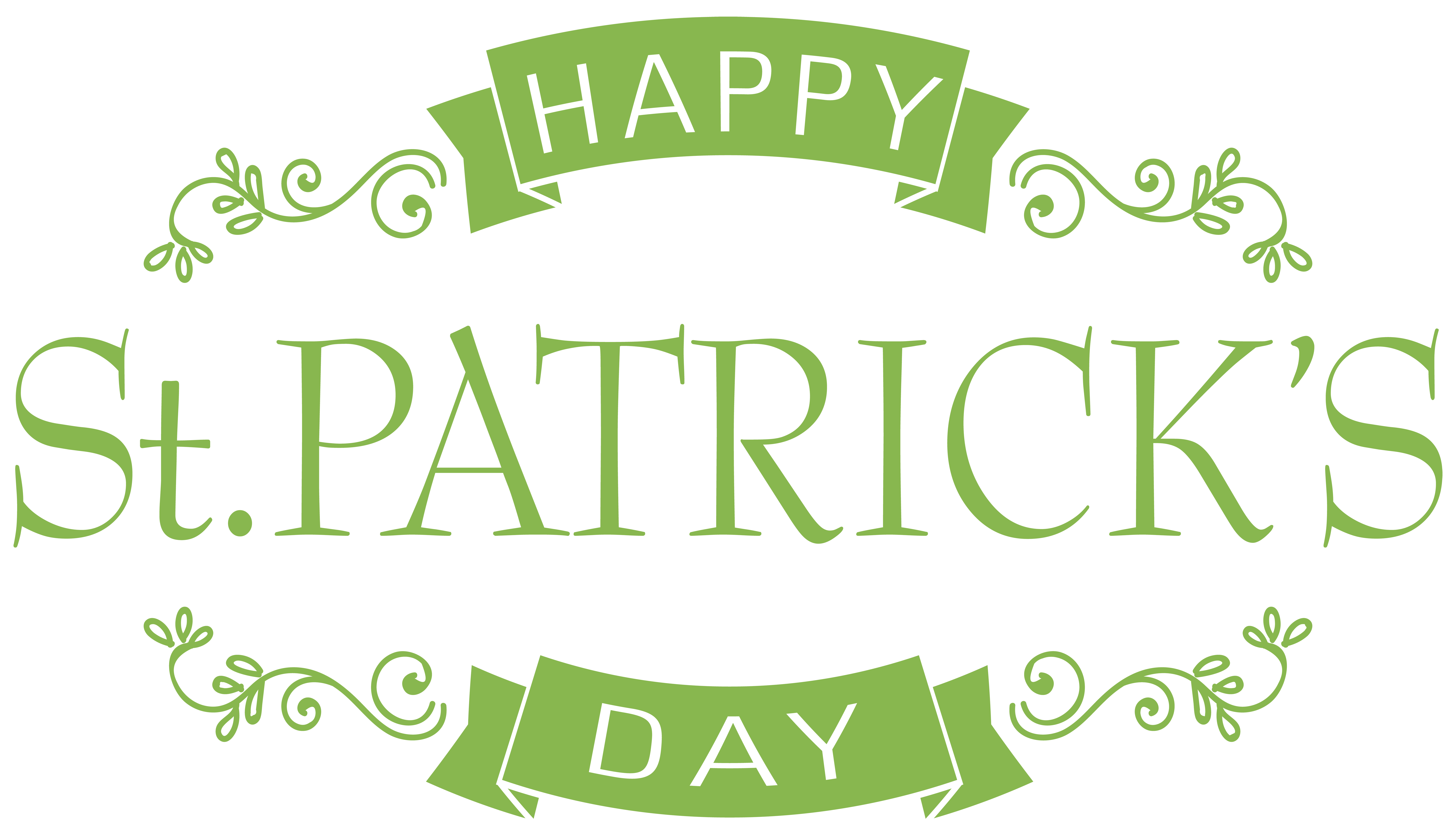 Happy Saint Patrick's Day PNG Clip Art Image.