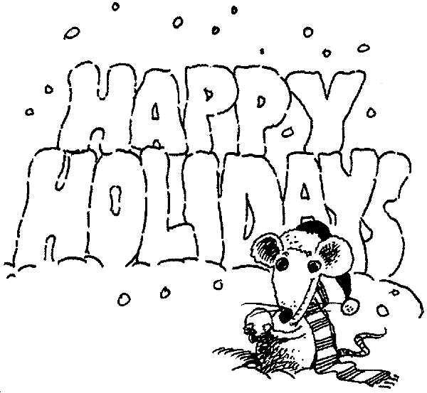 Free Happy Holidays Clipart Black And White, Download Free.