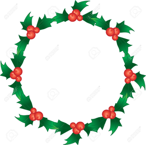 Holly Garland Clipart Free.