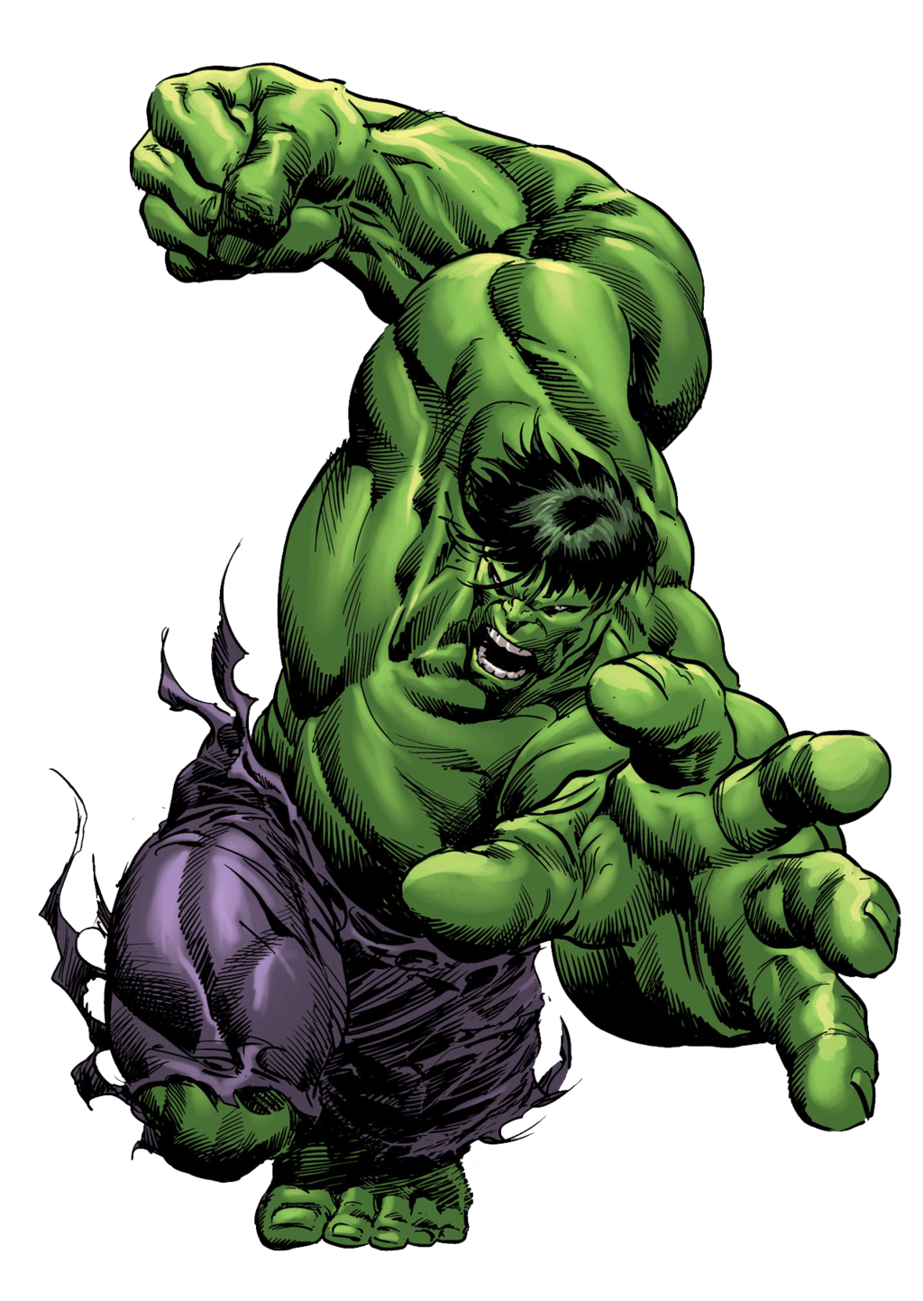 Hulk Attack transparent PNG.