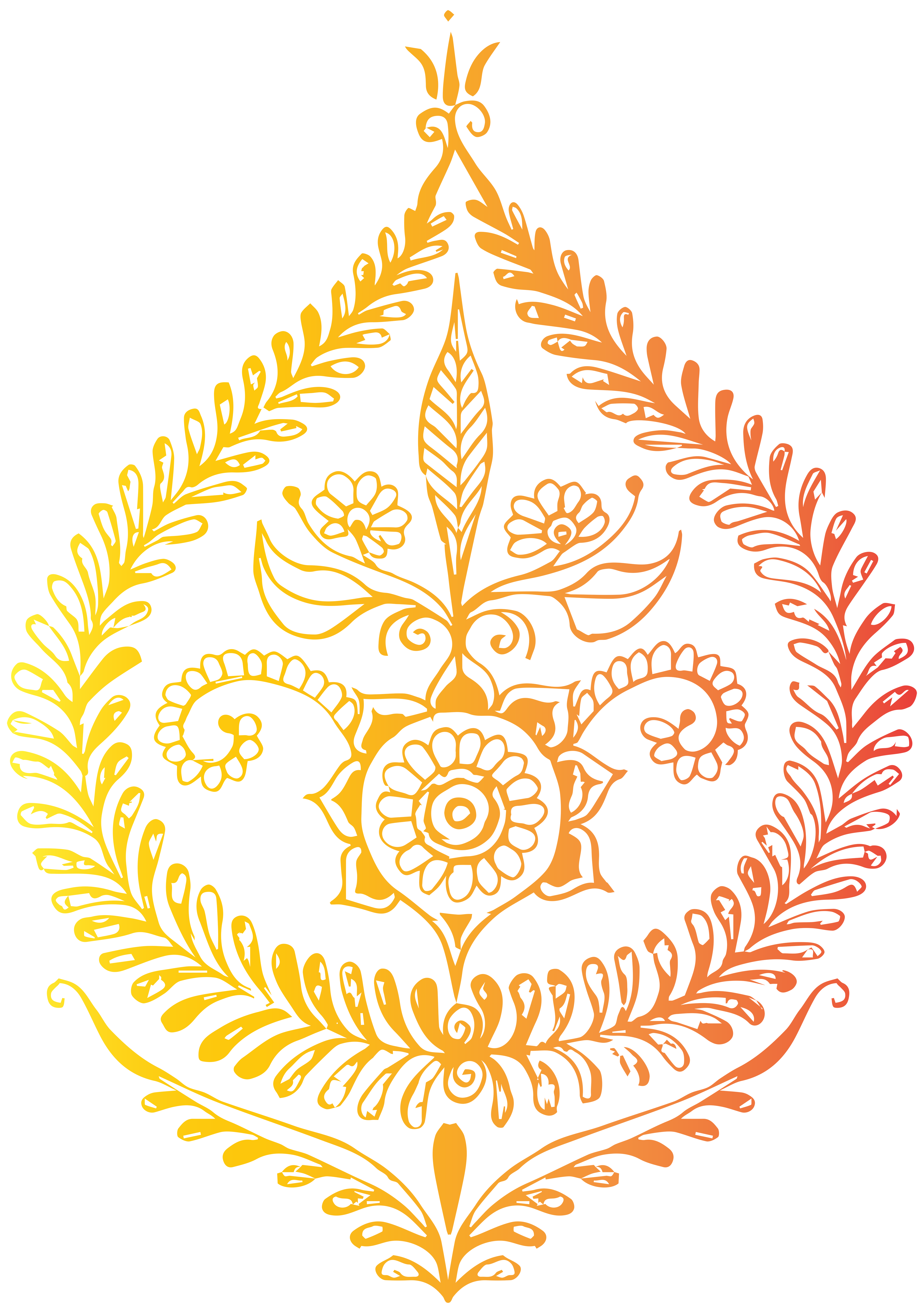India Decoration Free PNG Clip Art Image.