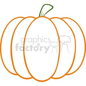 6602 Royalty Free Clip Art Pumpkin Cartoon Illustration clipart.  Royalty.