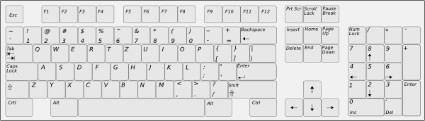 Keyboard clip art (116580) Free SVG Download / 4 Vector.